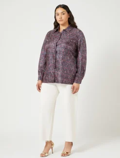 Marina Rinaldi Pantalon en maille IVOIRE Clearance