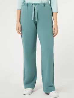 Marina Rinaldi Pantalon en molleton de coton stretch VERTSAUGE New