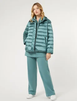 Marina Rinaldi Pantalon en molleton de coton stretch VERTSAUGE New