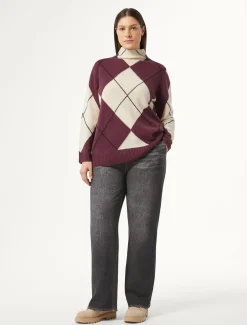 Marina Rinaldi Pantalon en molleton imprimé NOIR Fashion
