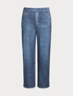 Marina Rinaldi Pantalon en molleton imprimé BLEUET Discount