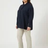 Marina Rinaldi Pantalon en popeline de pure laine BEIGE Clearance