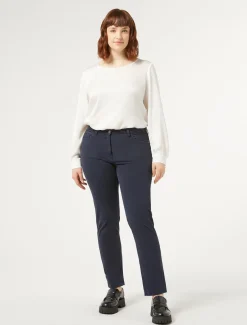 Marina Rinaldi Pantalon en satin BLEUNUIT Hot