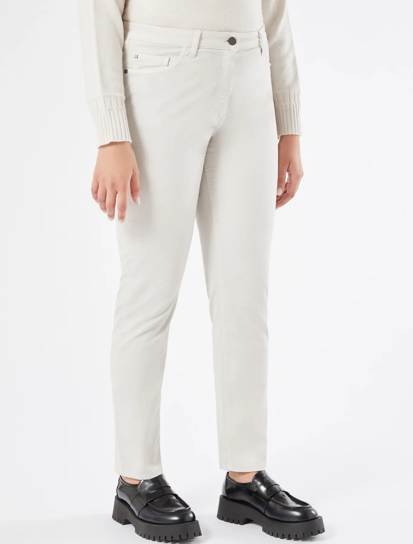 Marina Rinaldi Pantalon en satin GIVRE Fashion