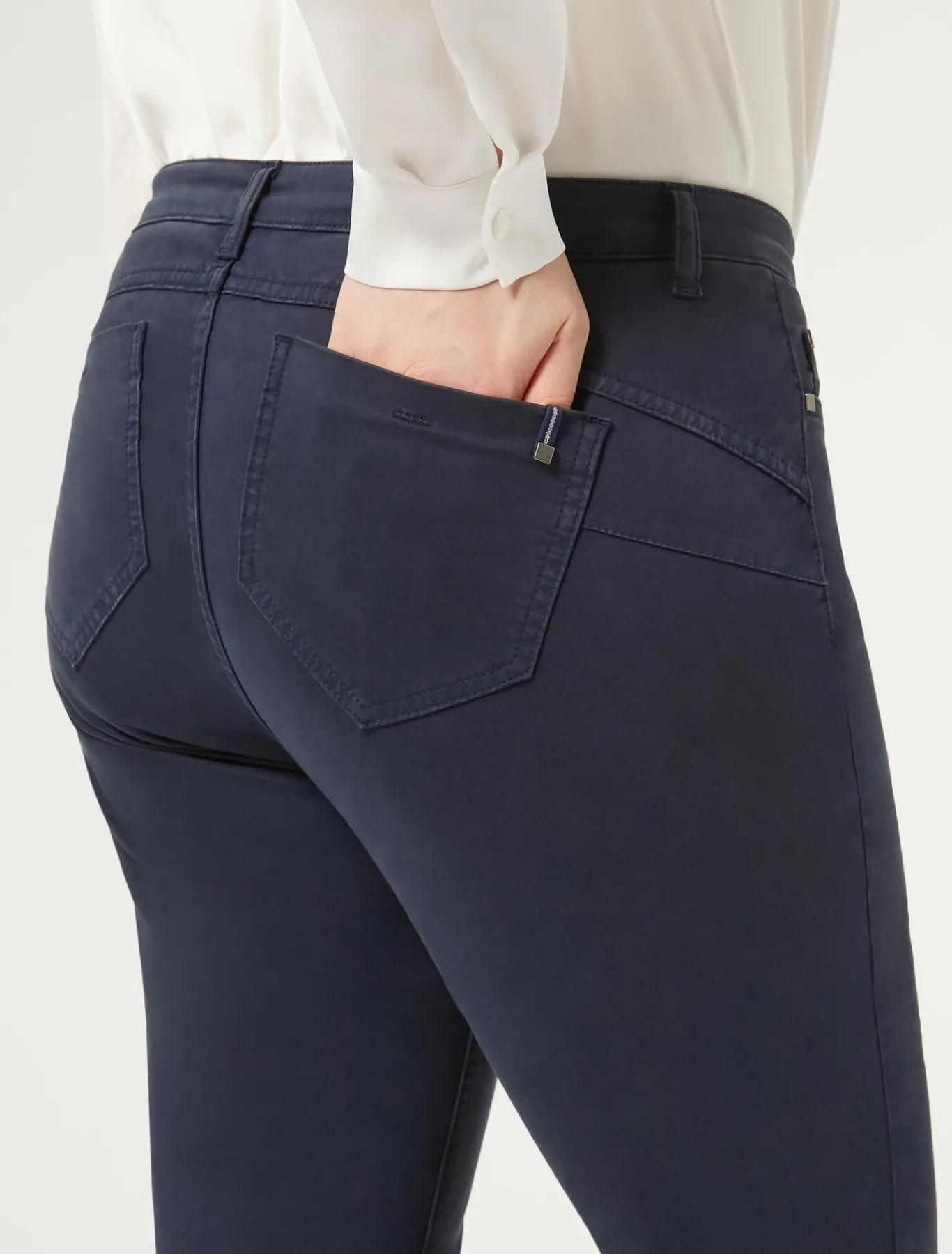 Marina Rinaldi Pantalon en satin BLEUNUIT Hot