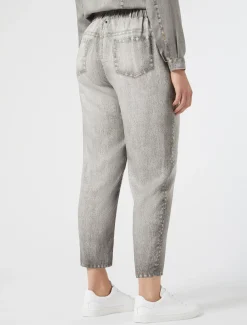 Marina Rinaldi Pantalon en satin GRISMOYEN Sale