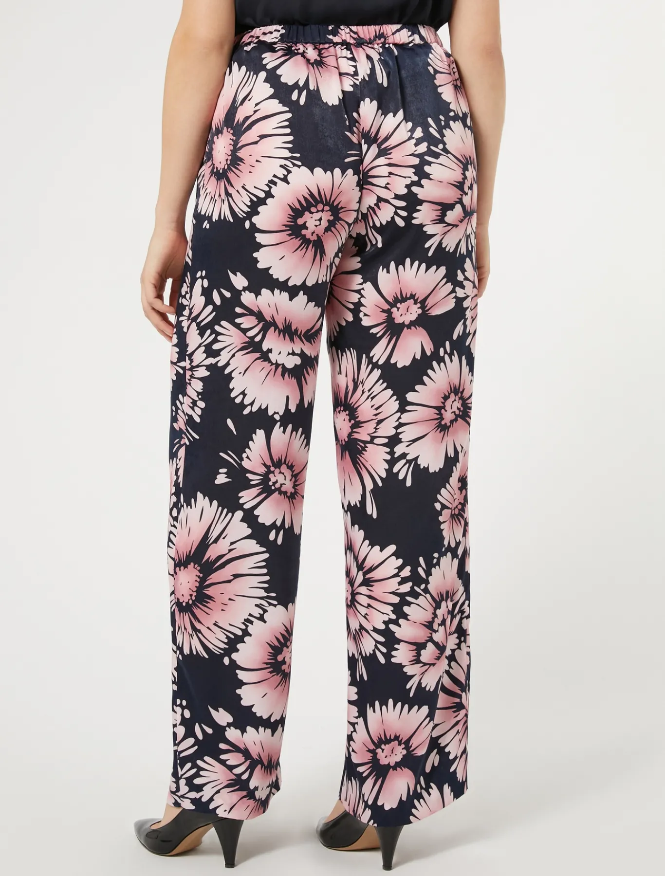 Marina Rinaldi Pantalon en satin BLEUNUIT Outlet
