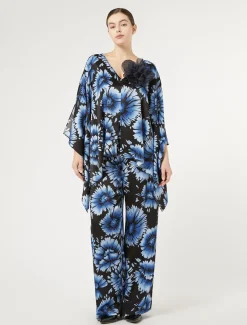 Marina Rinaldi Pantalon en satin NOIR New