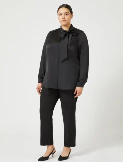 Marina Rinaldi Pantalon en sergé NOIR Best