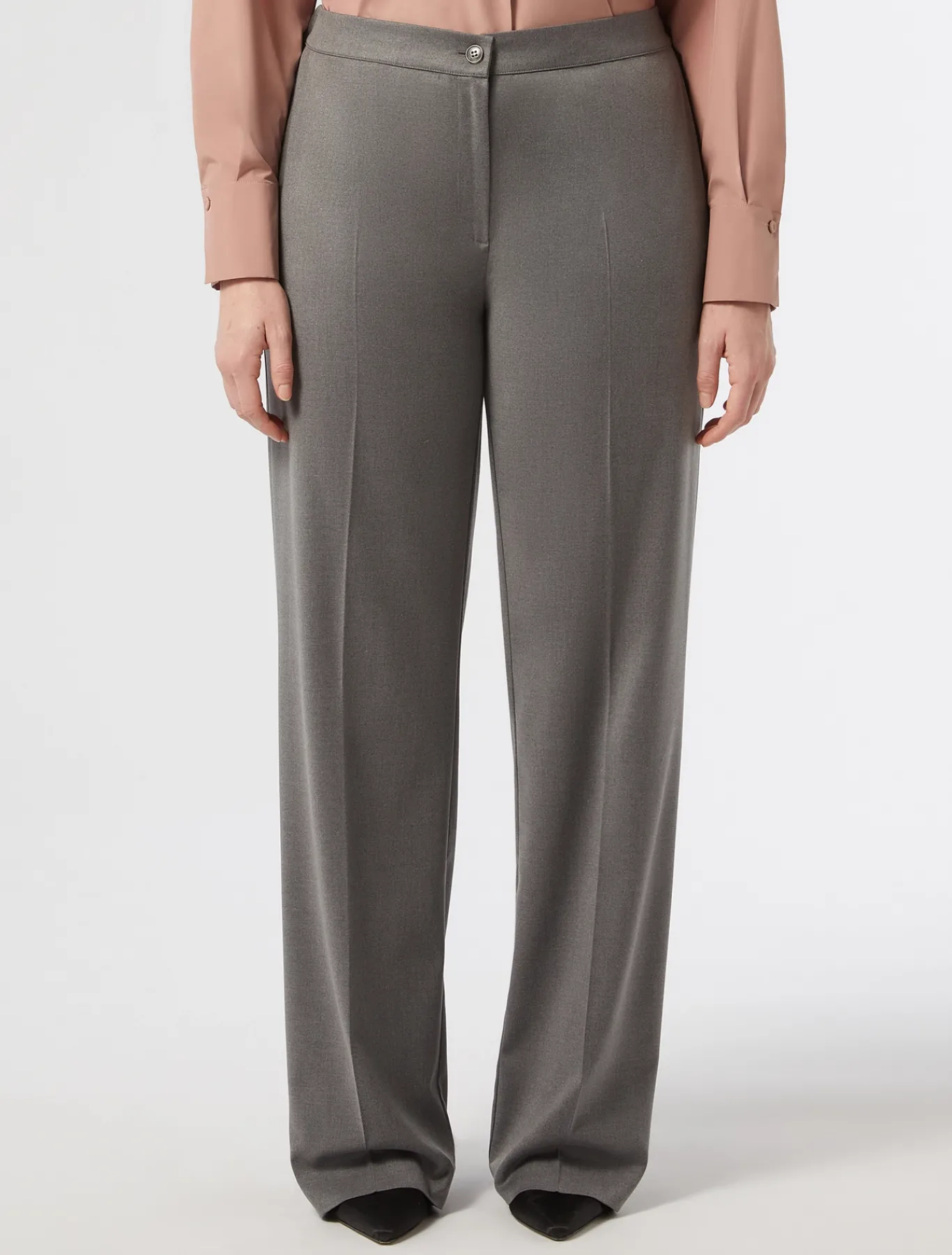 Marina Rinaldi Pantalon en sergé GRISMOYEN New