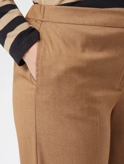 Marina Rinaldi Pantalon en sergé NOISETTE Fashion