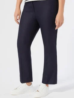 Marina Rinaldi Pantalon en sergé de viscose BLEU Fashion