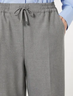 Marina Rinaldi Pantalon en sergé de viscose mélangée GRISMOYEN Hot