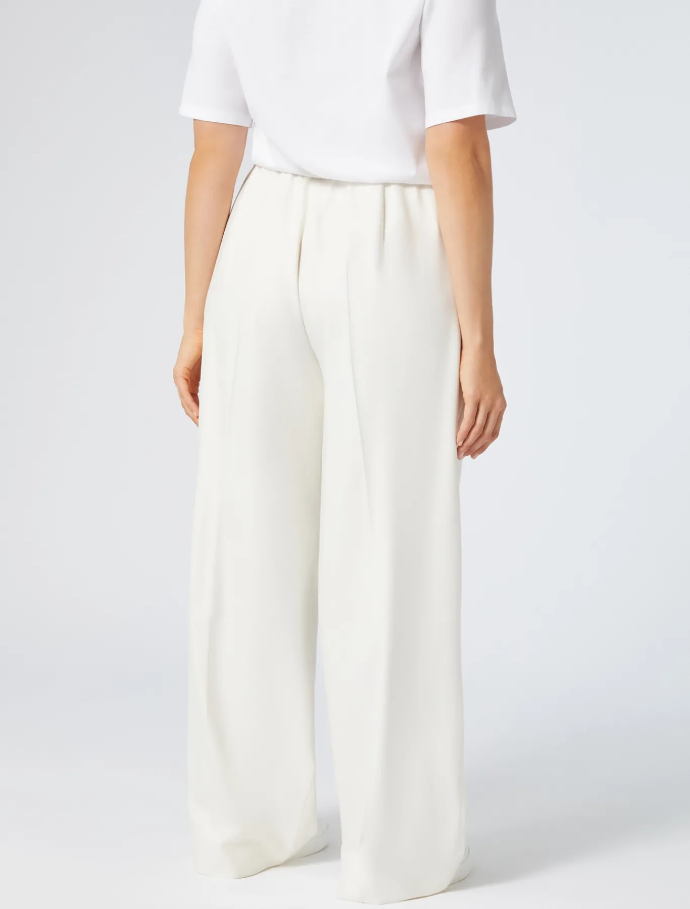Marina Rinaldi Pantalon en sergé de viscose IVOIRE Hot