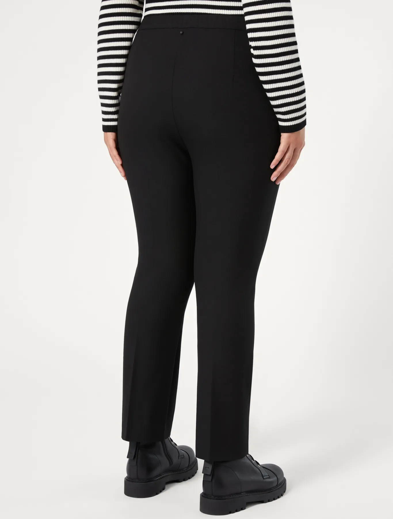 Marina Rinaldi Pantalon en sergé de viscose mélangée NOIR Sale