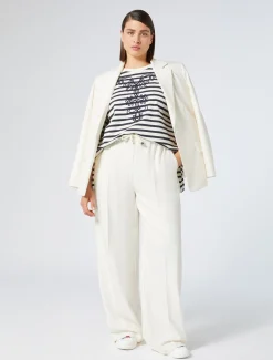 Marina Rinaldi Pantalon en sergé de viscose IVOIRE Hot
