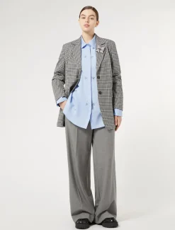 Marina Rinaldi Pantalon en sergé de viscose mélangée GRISMOYEN Hot