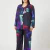 Marina Rinaldi Pantalon en sergé imprimé NOIR Best
