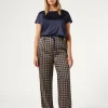 Marina Rinaldi Pantalon en sergé imprimé BLEUNUIT Fashion