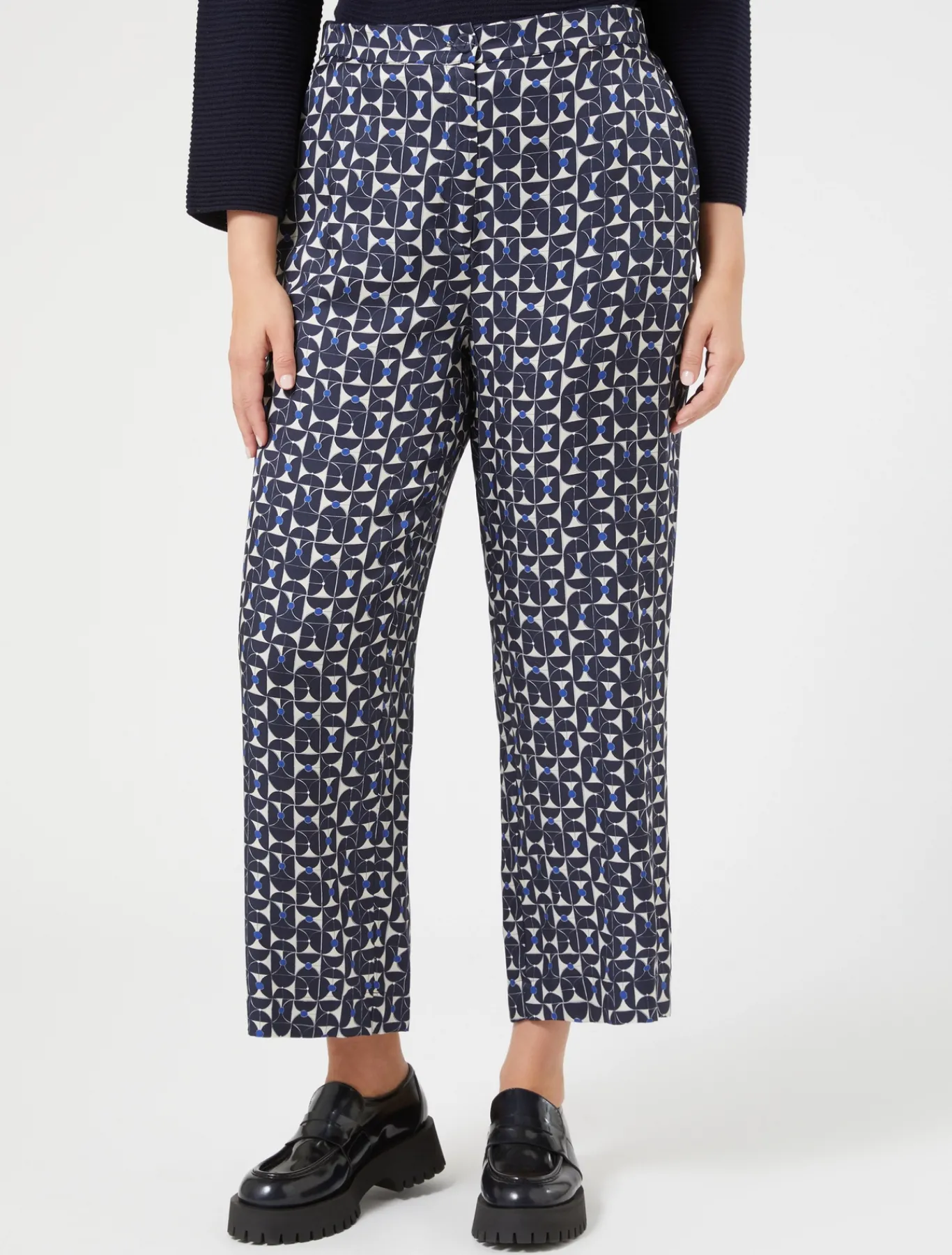 Marina Rinaldi Pantalon en sergé imprimé BLEUMARINE Sale