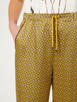 Marina Rinaldi Pantalon en sergé imprimé OCRE Fashion