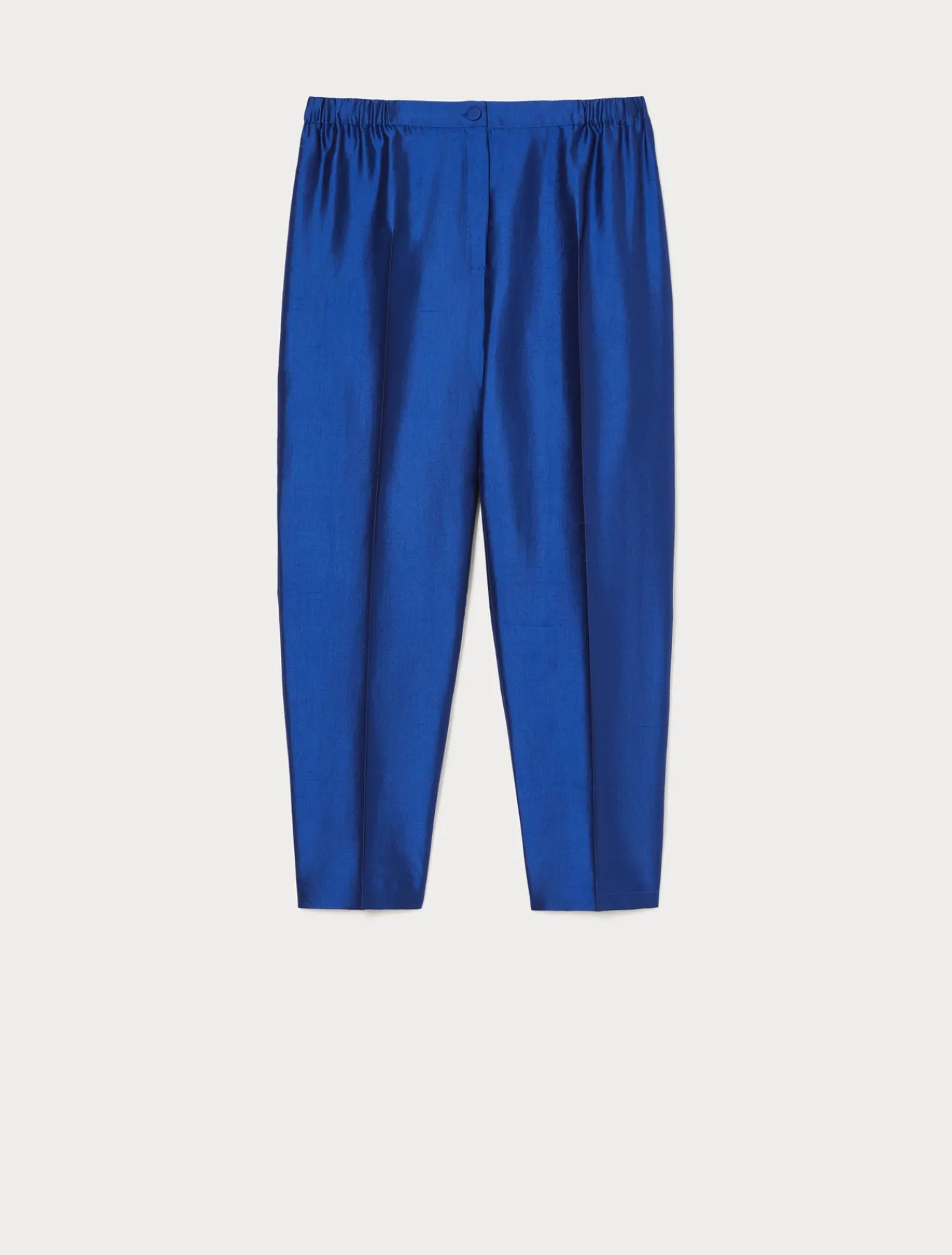 Marina Rinaldi Pantalon en shantung de pure soie VIOLET New