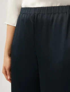 Marina Rinaldi Pantalon en tissu bouclé brillant BLEUNUIT Online