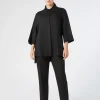 Marina Rinaldi Pantalon en tissu enduit NOIR New