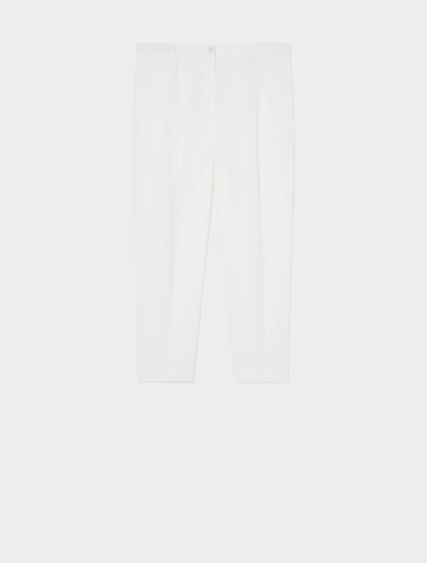 Marina Rinaldi Pantalon en tissu enduit BLANC Outlet