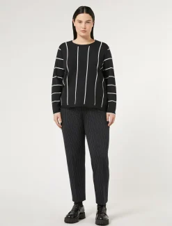 Marina Rinaldi Pantalon en tissu point Milano BLEUMARINE Fashion