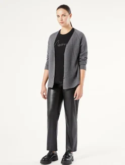 Marina Rinaldi Pantalon en tissu technique NOIR Best