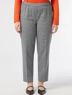 Marina Rinaldi Pantalon en tissu teint en fil BLEUMARINE Sale