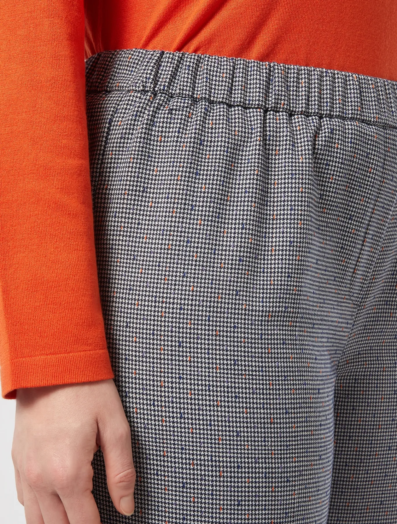 Marina Rinaldi Pantalon en tissu teint en fil BLEUMARINE Sale