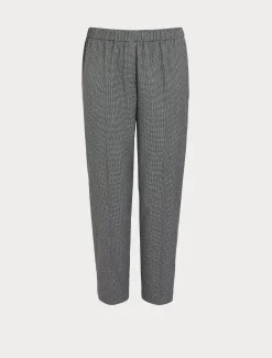 Marina Rinaldi Pantalon en tissu teint en fil GRISBLEU New