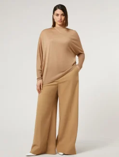 Marina Rinaldi Pantalon en toile de coton mélangé OR New