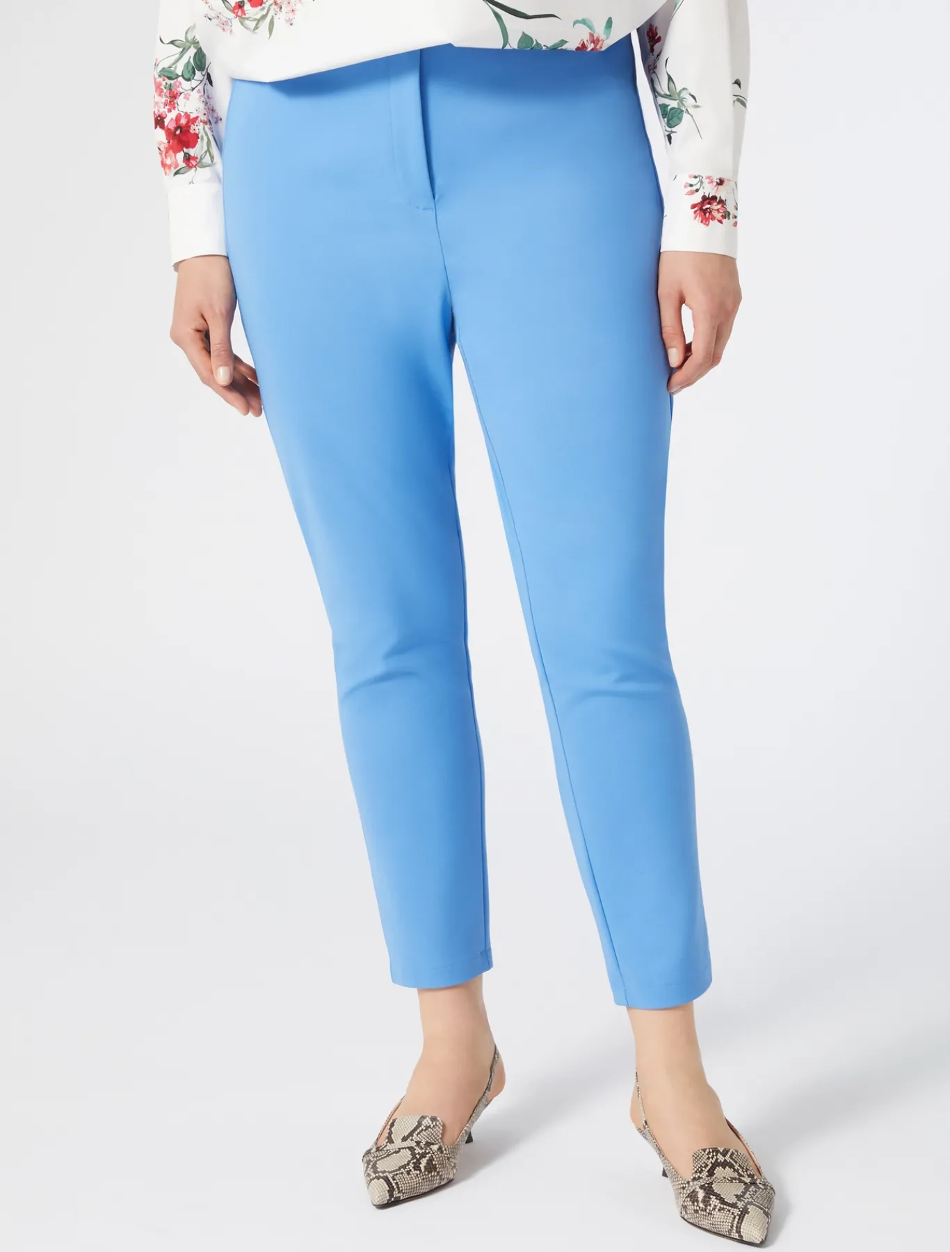 Marina Rinaldi Pantalon en toile de coton AZURE Hot