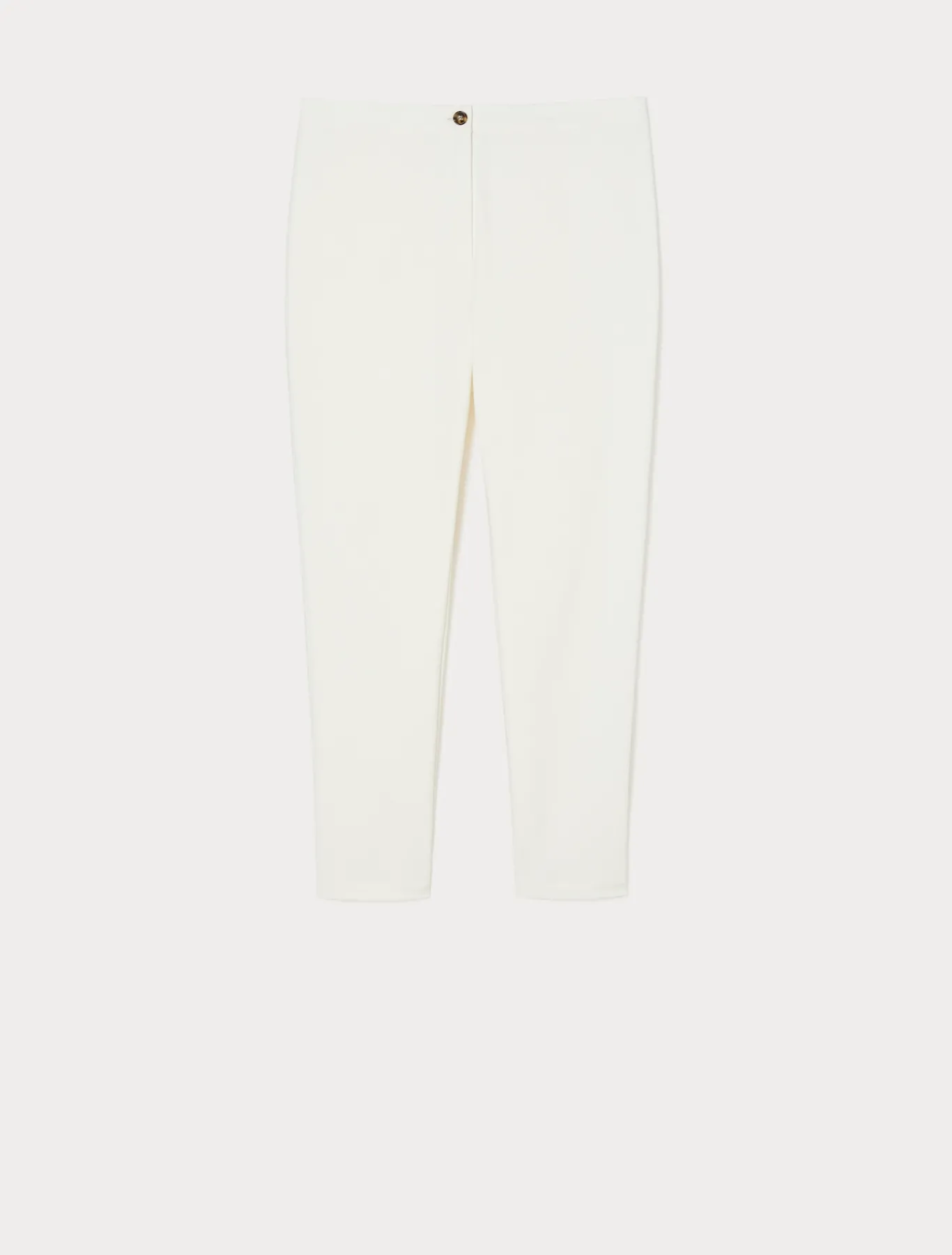 Marina Rinaldi Pantalon en toile de coton BLANC New