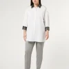 Marina Rinaldi Pantalon en toile technique et viscose NOIR Hot