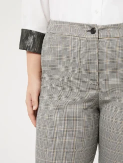 Marina Rinaldi Pantalon en toile technique et viscose NOIR Hot