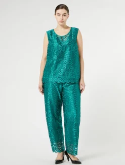 Marina Rinaldi Pantalon en tulle brodé JADE Sale