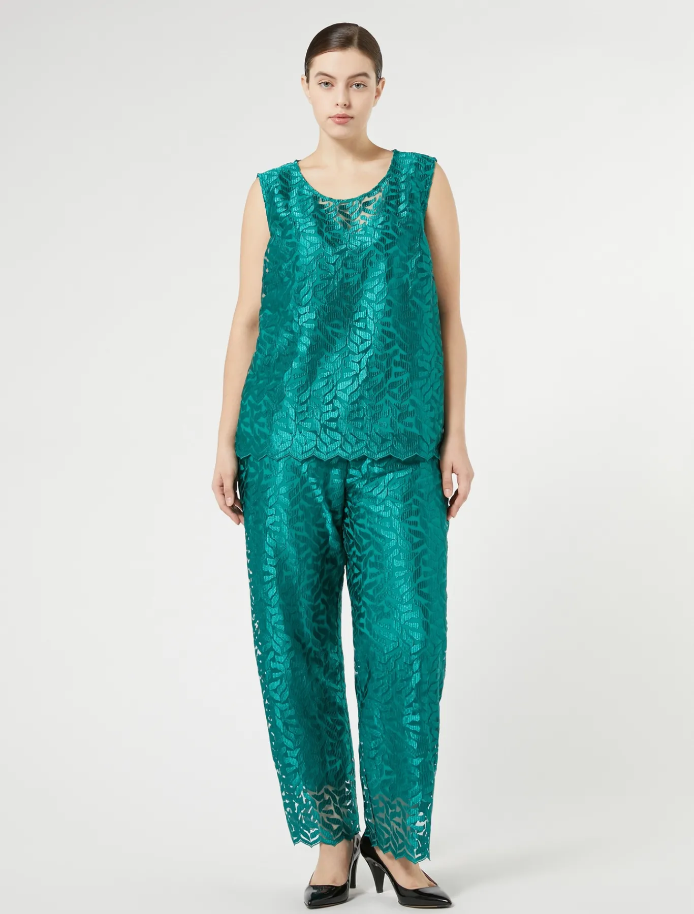 Marina Rinaldi Pantalon en tulle brodé JADE Sale