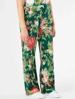 Marina Rinaldi Pantalon en velours VERT Discount
