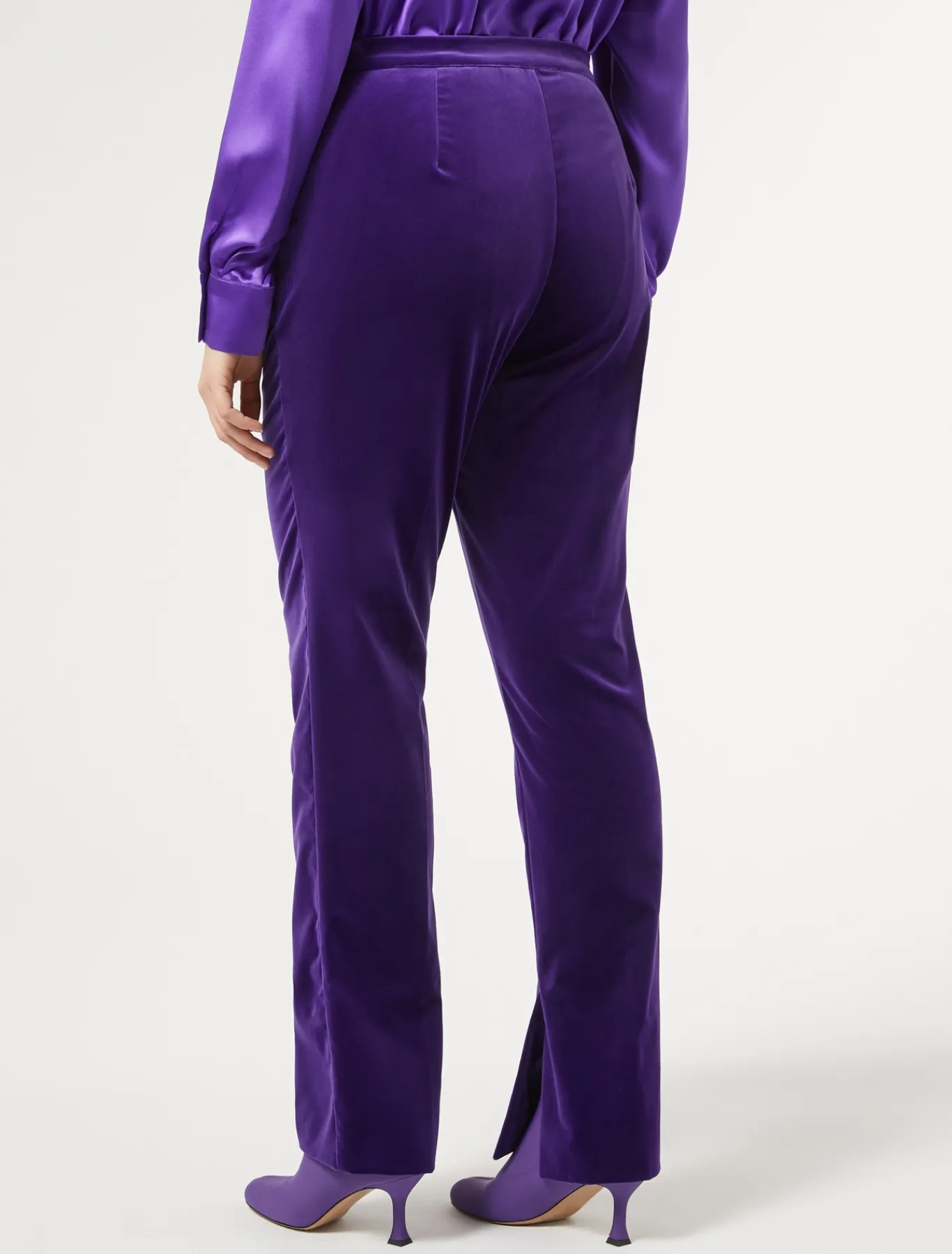 Marina Rinaldi Pantalon en velours VIOLET Fashion