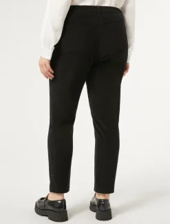 Marina Rinaldi Pantalon en velours de coton NOIR Outlet