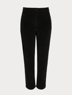 Marina Rinaldi Pantalon en velours de coton NOIR Outlet