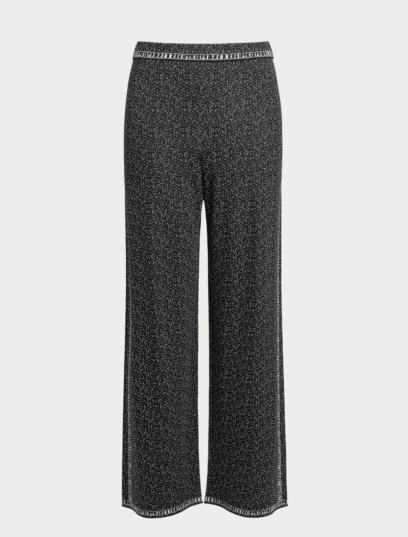 Marina Rinaldi Pantalon en viscose jacquard NOIRBLANC Hot
