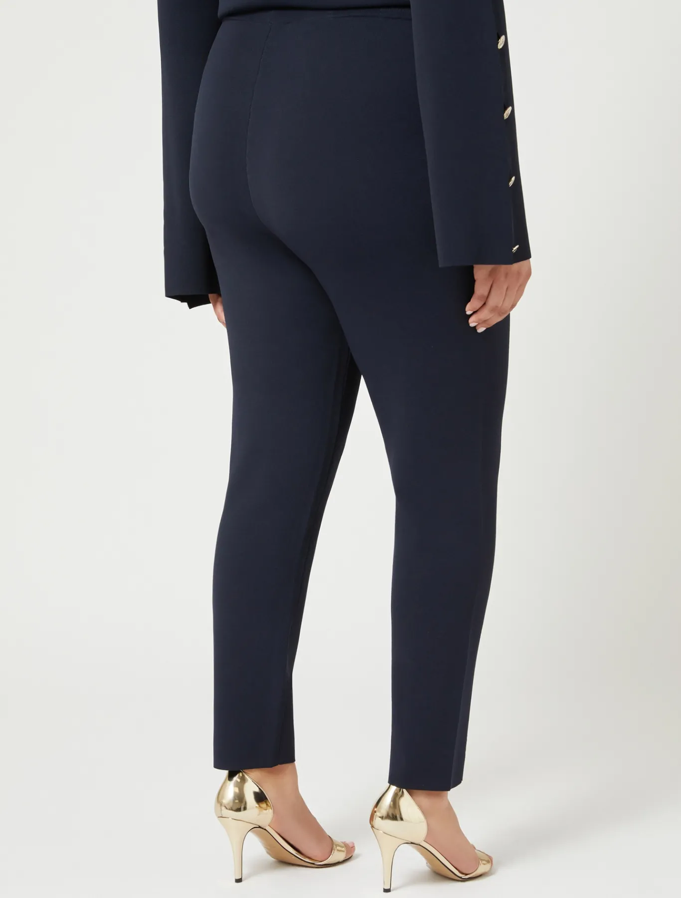 Marina Rinaldi Pantalon en viscose stretch BLEUNUIT Sale