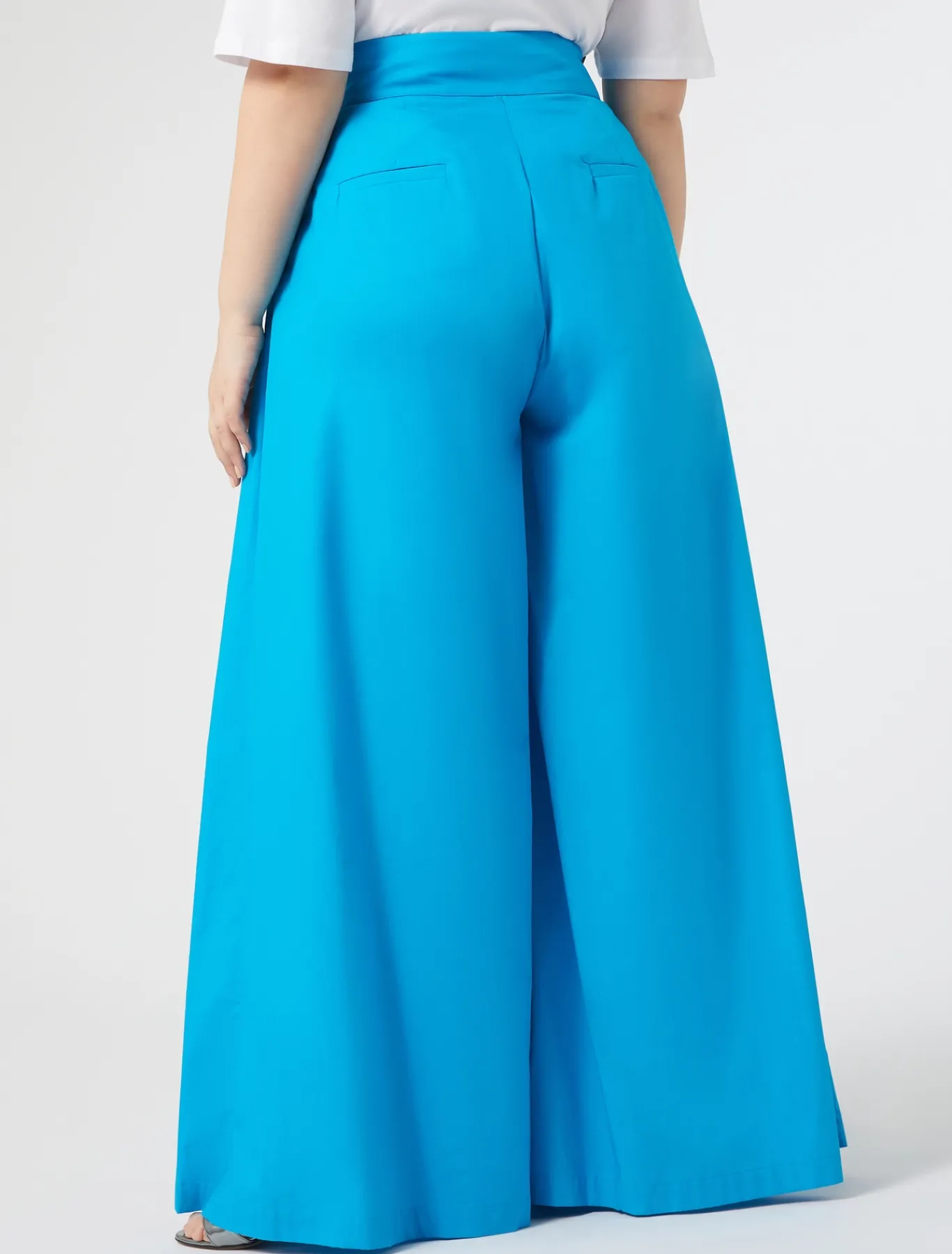 Marina Rinaldi Pantalon large en popeline TURQUOISE Online