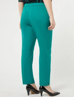 Marina Rinaldi Pantalon ottoman VERT Outlet
