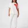 Marina Rinaldi Pantalon Perfect en bull de coton BLANC Best